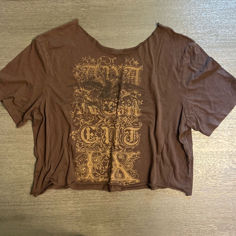 Gothic Graphic Tee | Brown | Size S